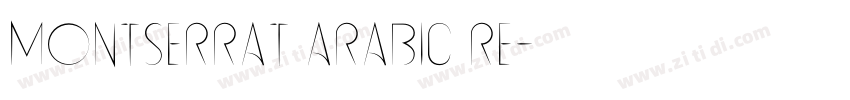 Montserrat Arabic Re字体转换
